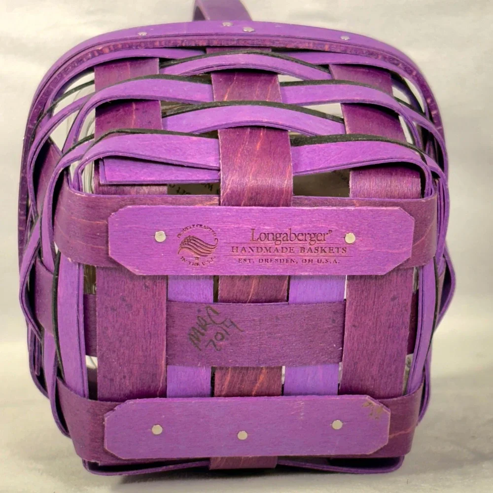 Longaberger 2014‎ Scardy Treats Purple Basket Halloween New w/ Tags Scaredy
